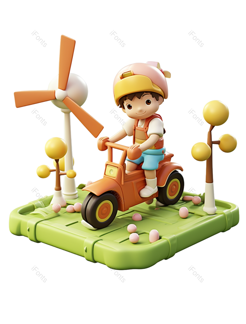 立体人物图片,3D人物元素,3d场景PNG,出行免抠素材